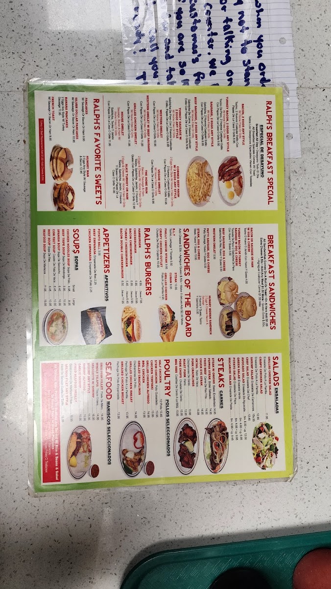 Ralph's Coffee Shop Menu - Image 3